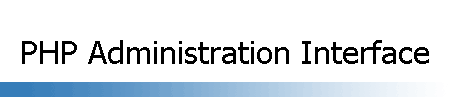 Web Administration Interface